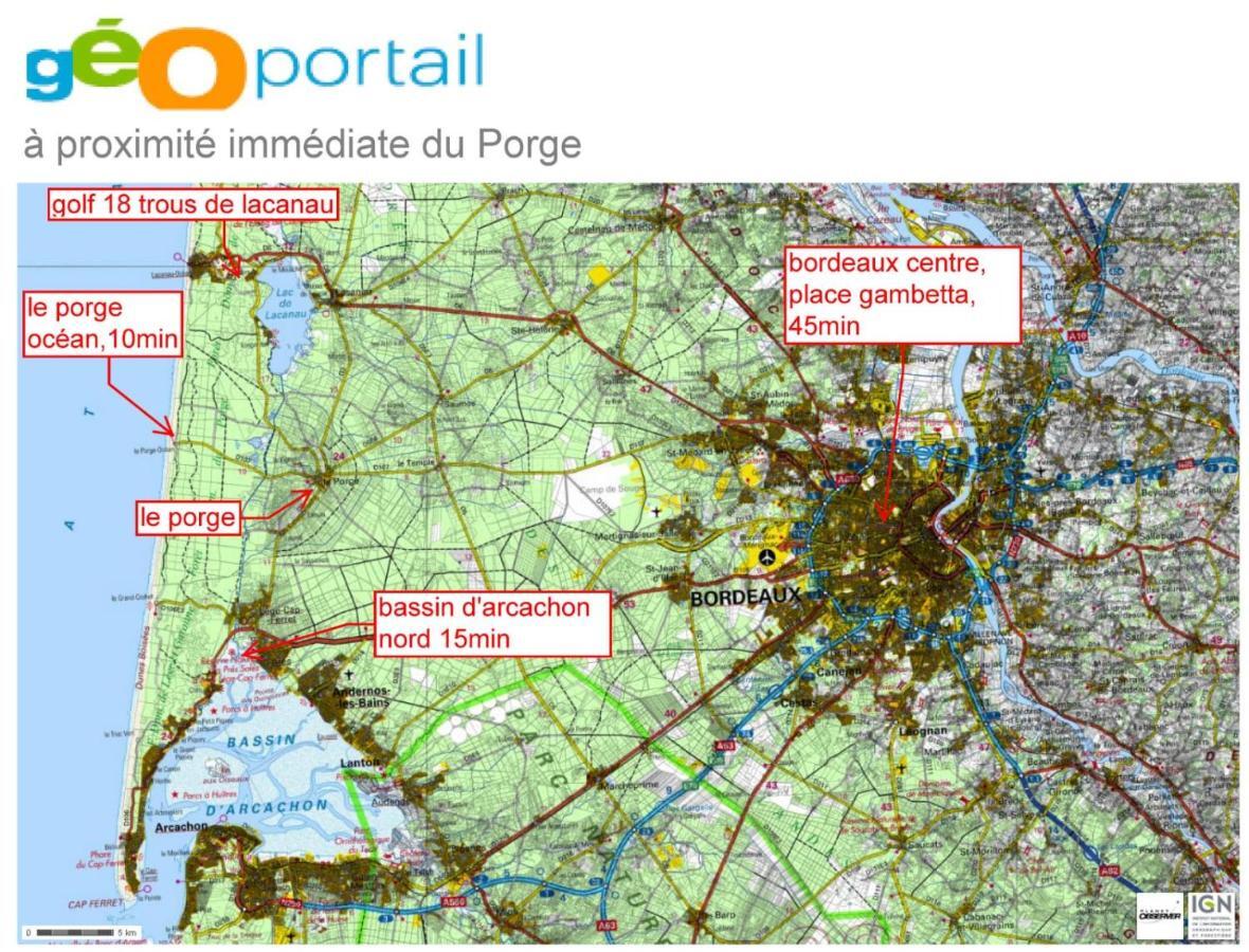 Studio En Plein Centre Ville A 8 Minutes De L'Ocean Le Porge Kültér fotó